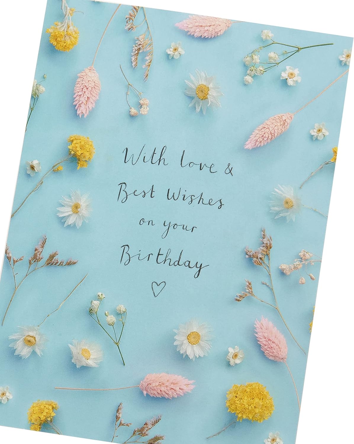 Floral Stem Design Birthday Card