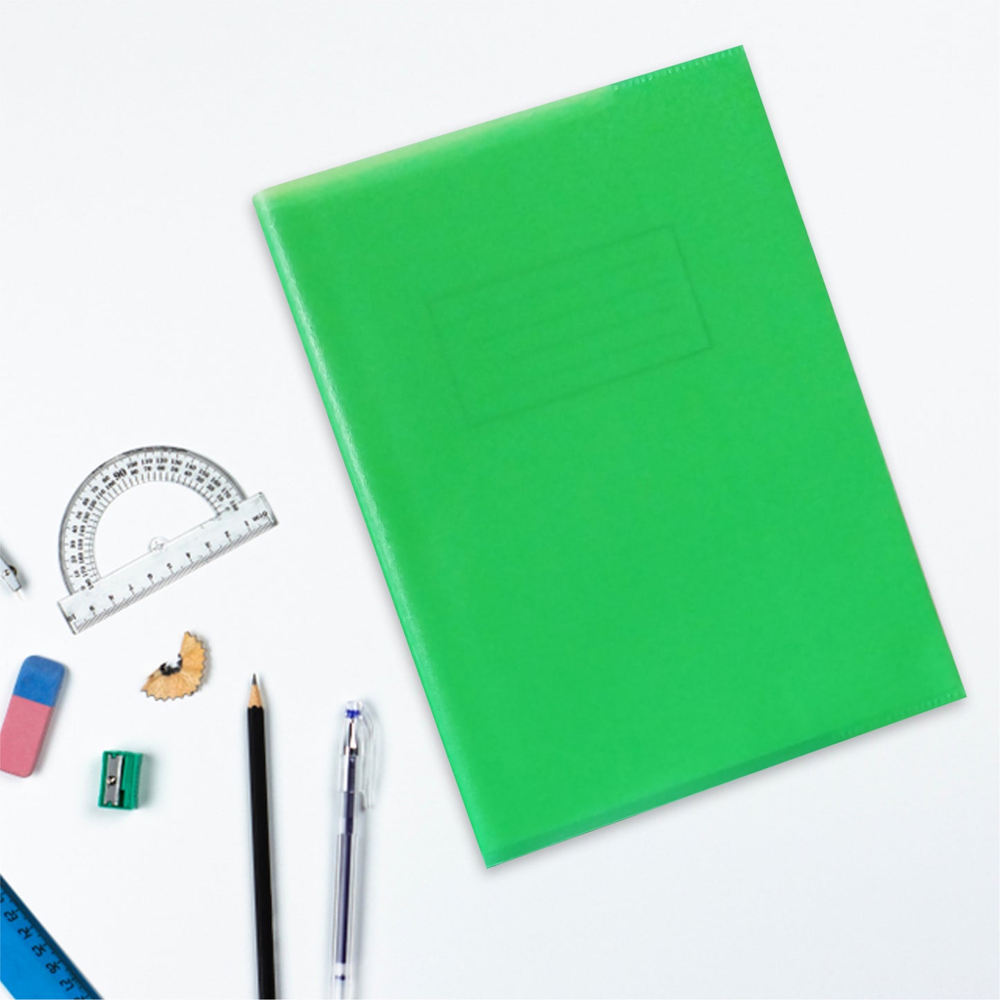 Pack of 10 9x7" Assorted Coloured Exercise Books with Coloured Book Covers