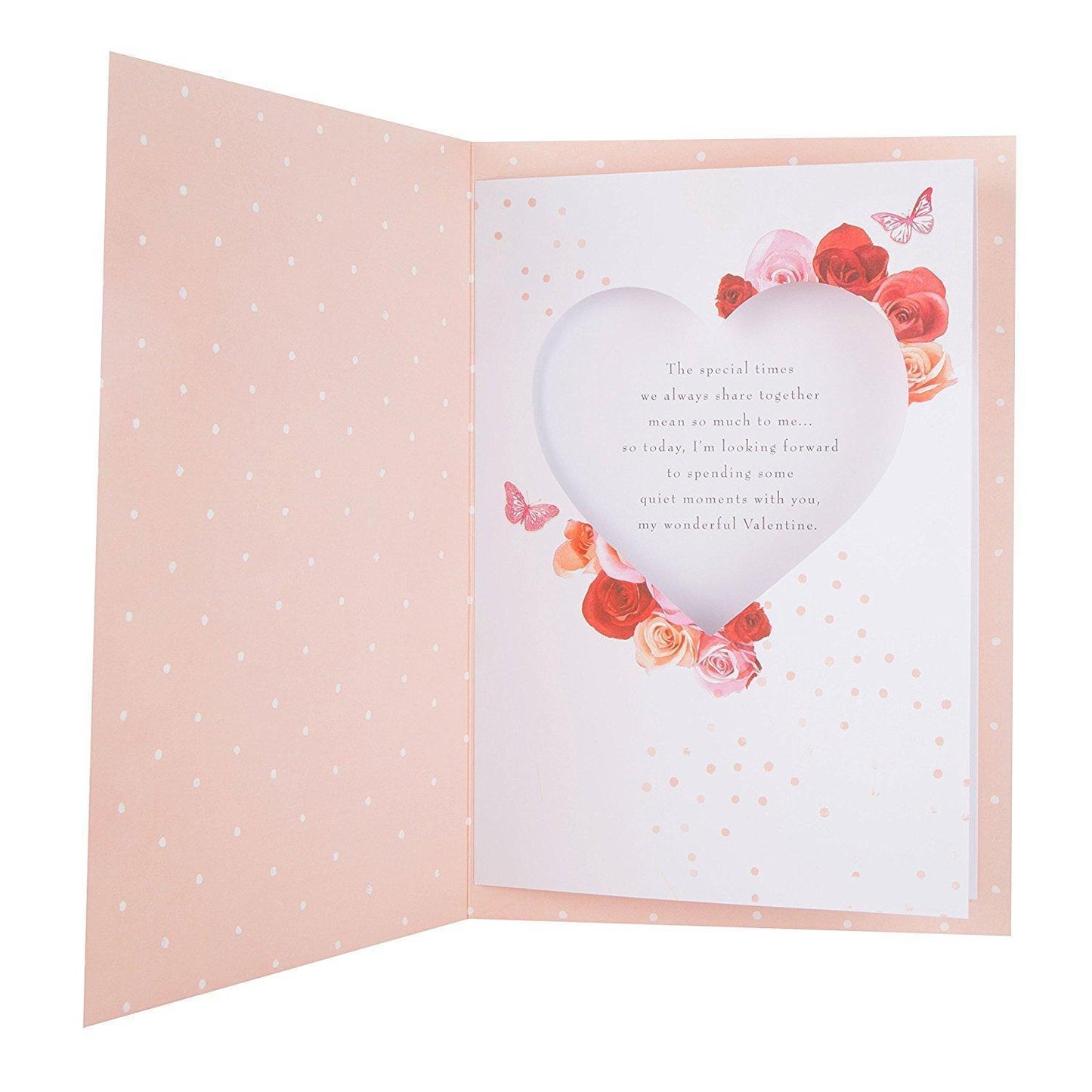 For The One I Love "Special Times" Floral Heart Valentine's Day Card