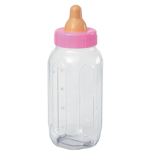 11" Pink Baby Bottle Bank