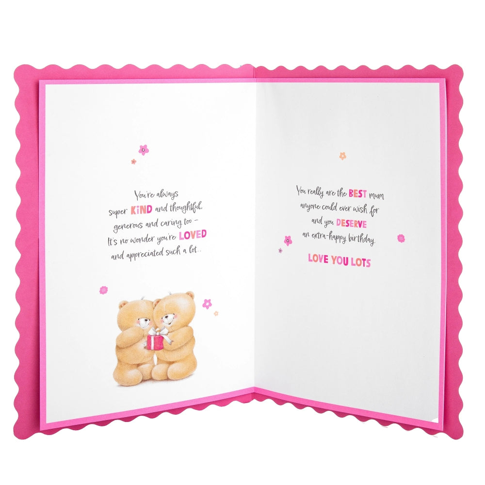 Cute Forever Friends with Flowers Design Mum Birthday Card