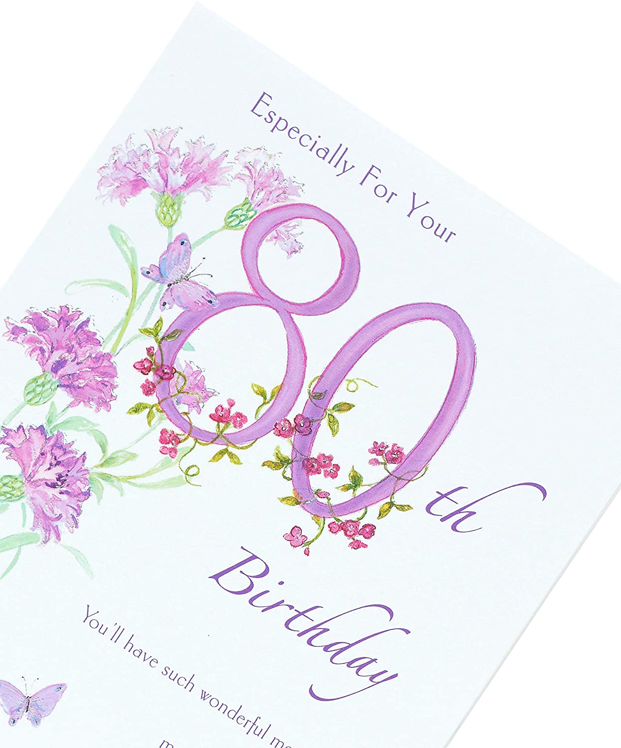 Kathryn White 80th Birthday Female Greeting Card 80 Birthday For Her
