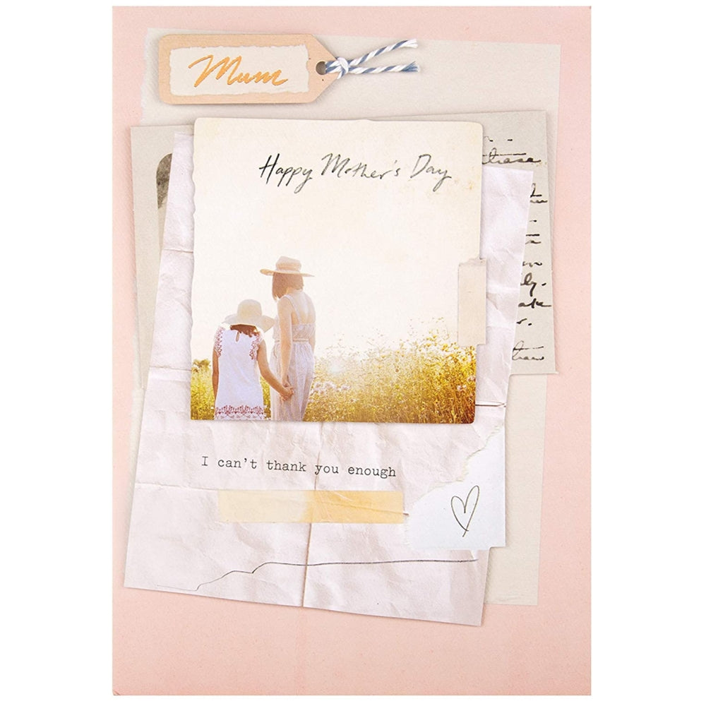 For Mum Scrapbook Style Design Mother's Day Card