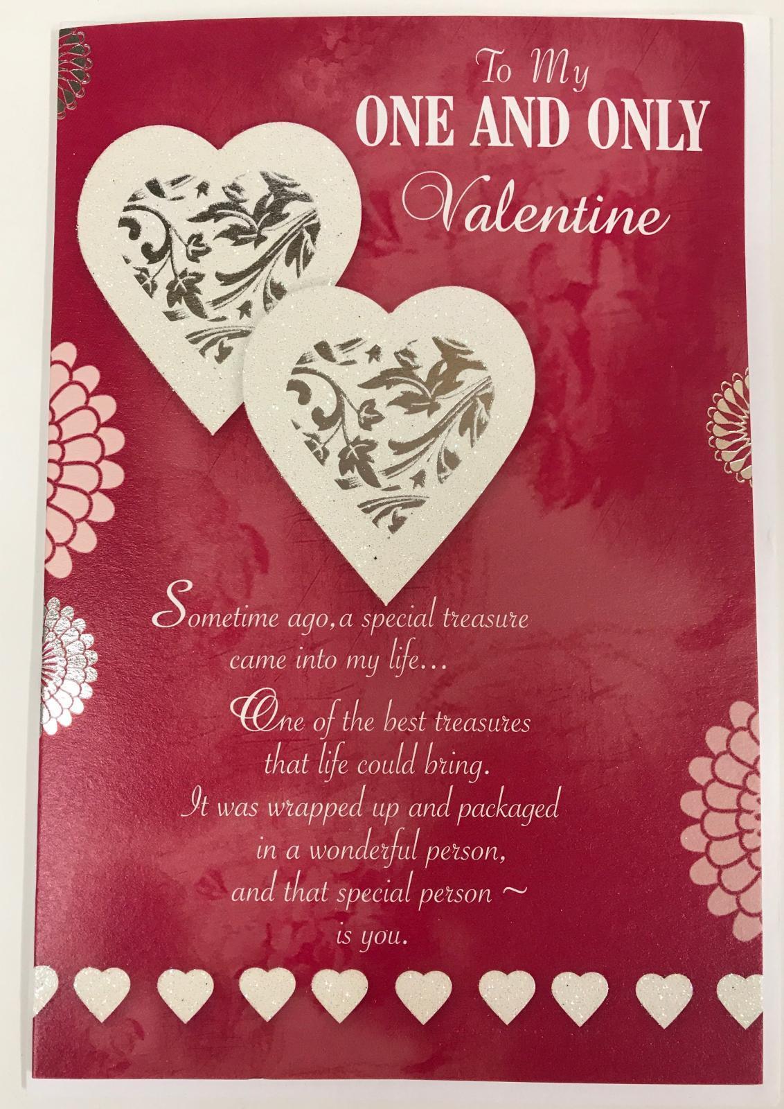 To My One And Only Valentine, Valentine's Day Card