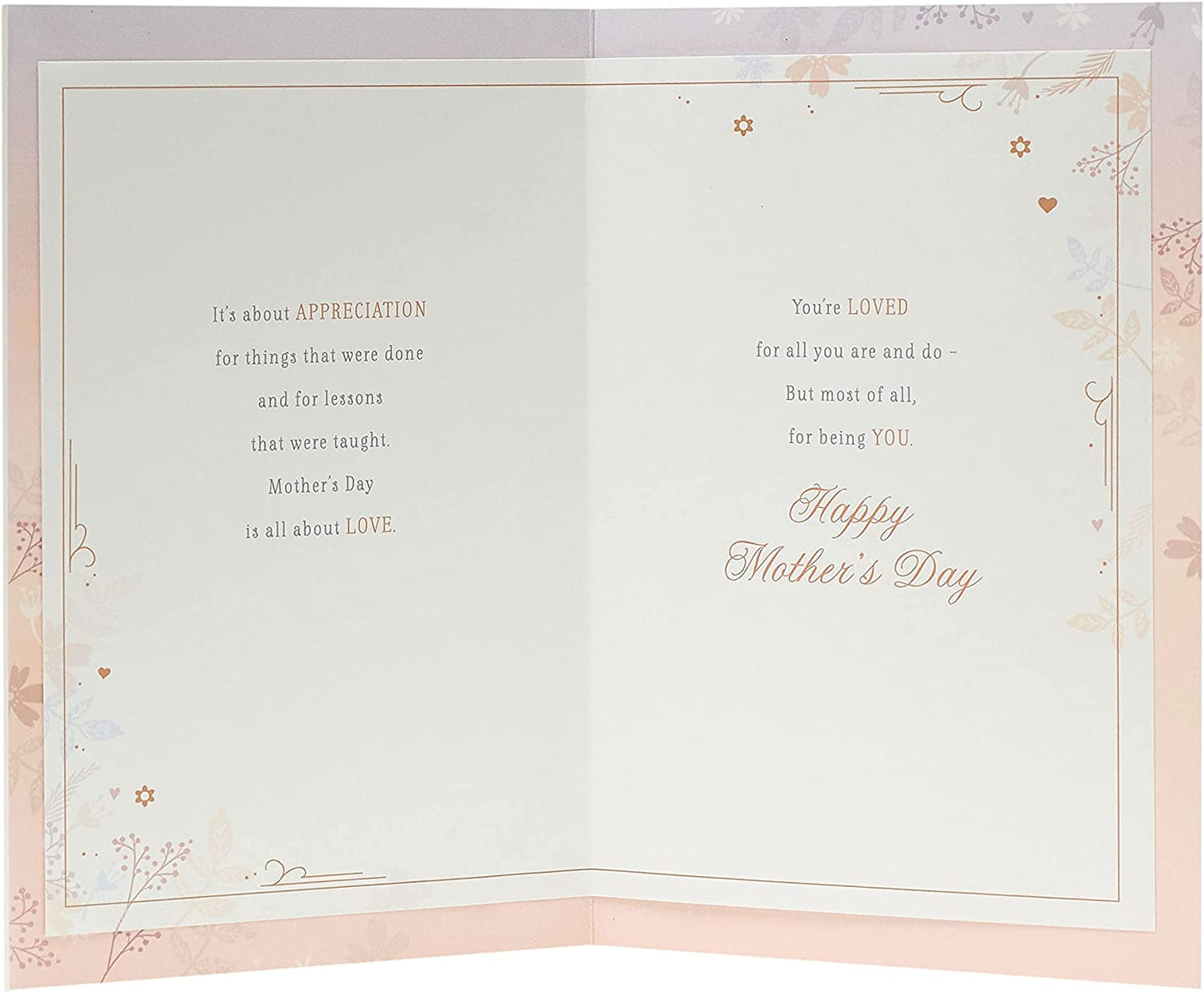 Soft Sentimental Design Mother's Day Card