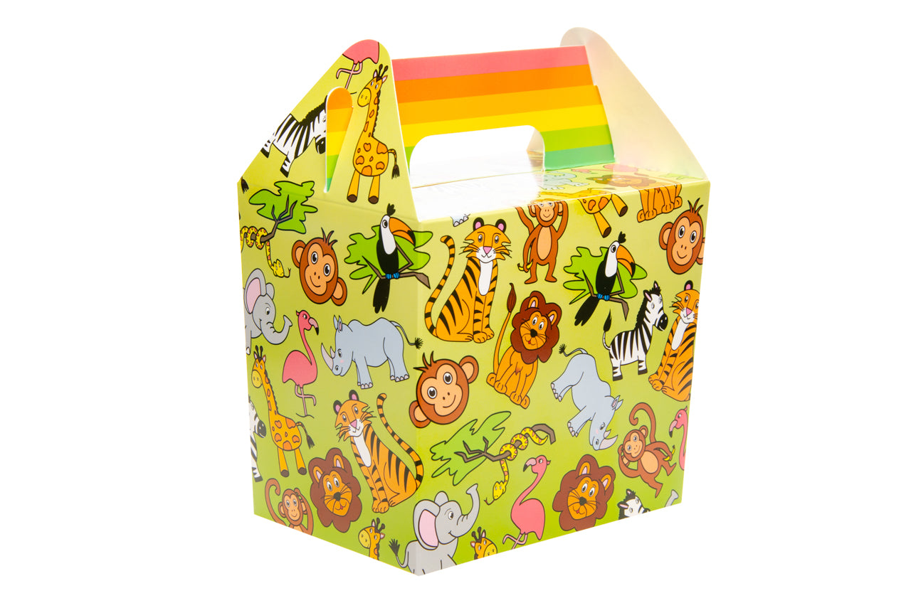 Pack of 12 Wild Animals Party Lunch Boxes