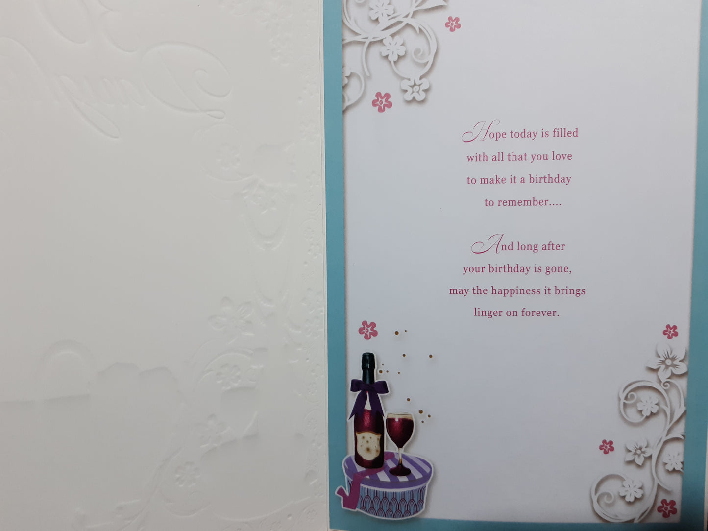 With Love To My Girlfriend Birthday Opacity Card