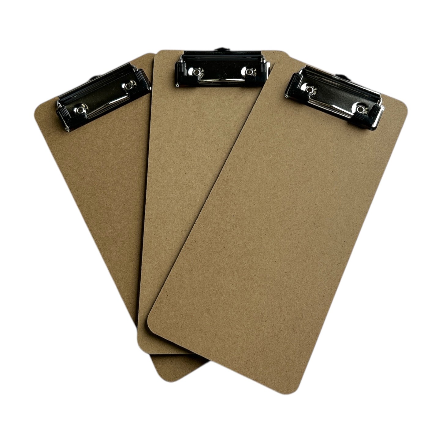 Pack of 48 Slim Wooden Clipboards by Janrax - Suitable for A6 Paper