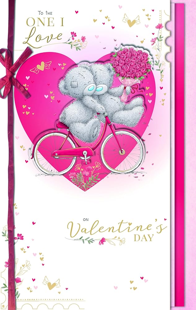 Bears On A Bicycle One I Love Handmade Valentine's Day Card