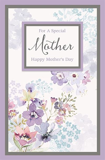 Purple Flower Beautiful Mother's Day Card