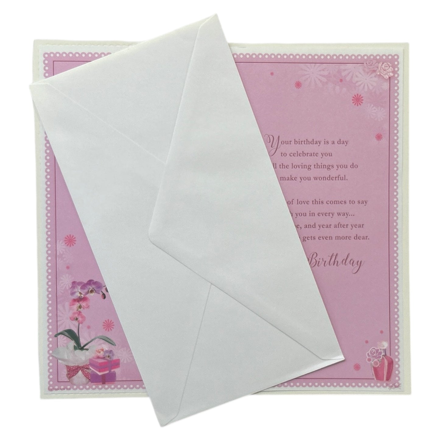 With Love To My Wife On Your 80th Birthday Soft Whispers Card