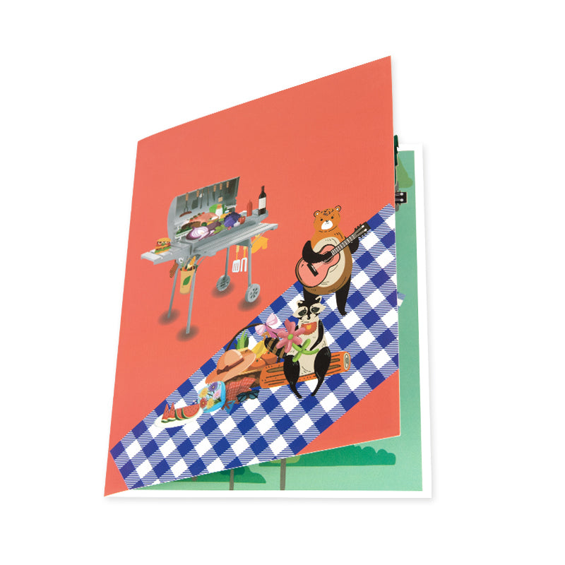 Grill & Chill 3D Barbecue Pop Up Card
