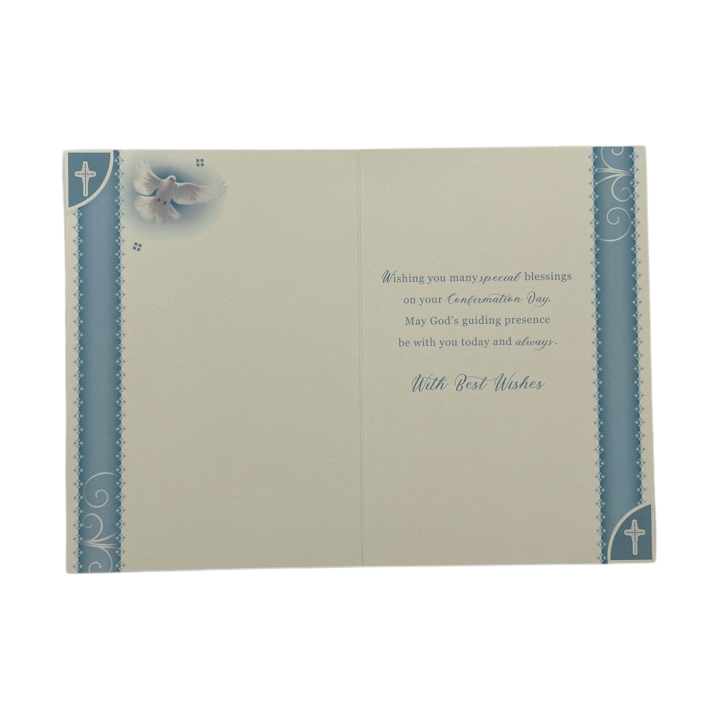 Especially For You Boy On Your Confirmation Dove Design Religious Greeting Card