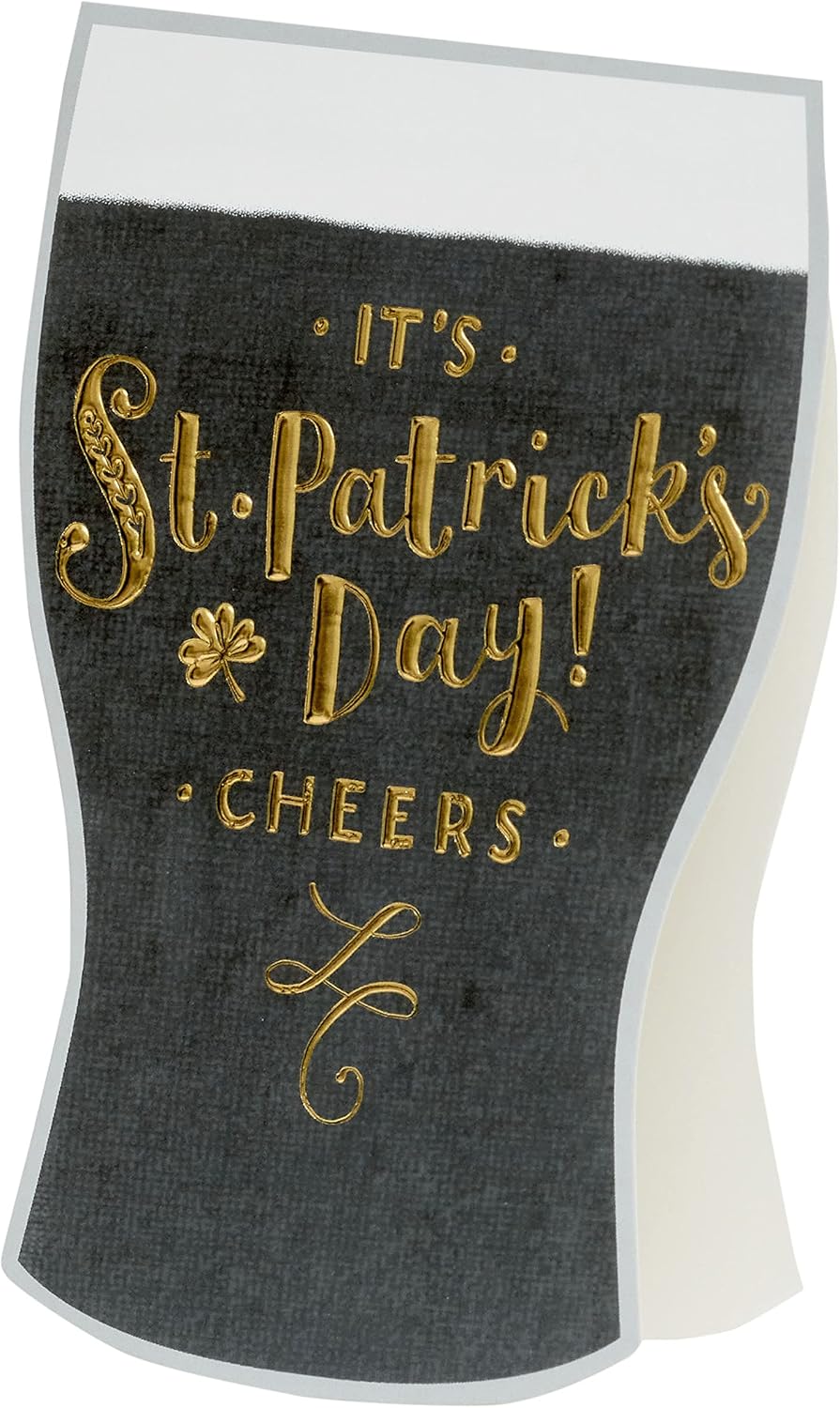 Guinness Shaped Design It's St. Patrick's Day! Quality Greetings Card