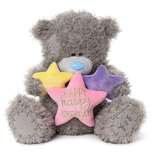 Tatty Teddy Holding Three Padded Stars Me to You Bear