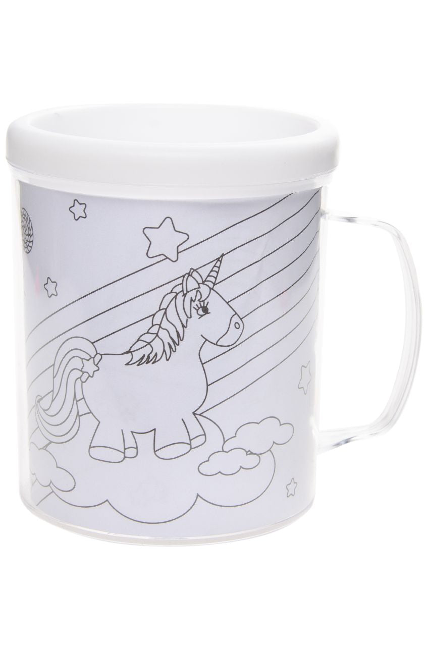 Unicorn Theme Color Your Own Mug