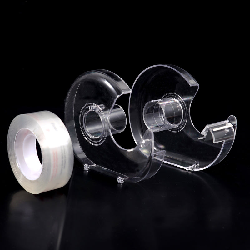Pack of 6 Clear Transparent Tape with Dispenser 18mm x 33m