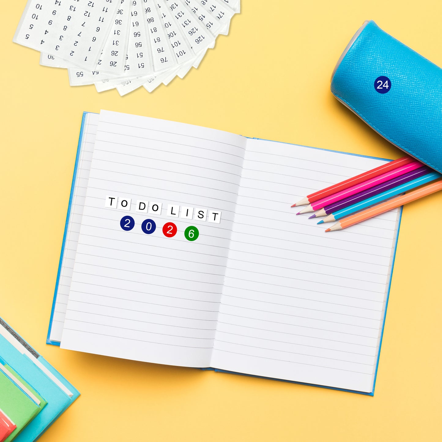 Pack of 800 Black on White 1-200 Number 8x13mm Self Adhesive Labels