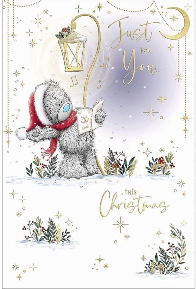 Bears Singing Just for You Christmas Card