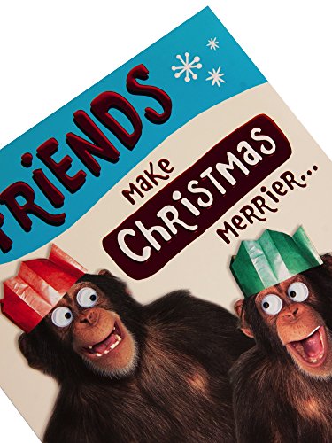 Friends Make Christmas Merrier Christmas Card