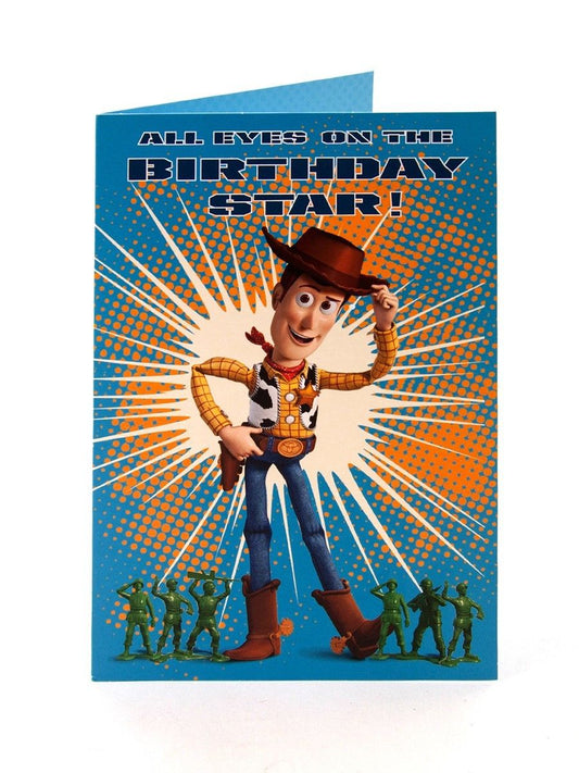 Disney toy Story Woody Birthday Star Card 