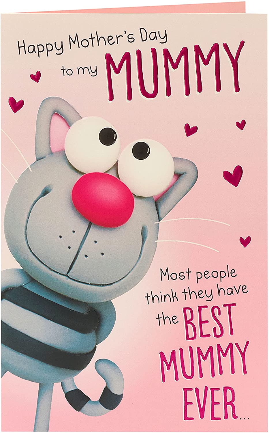 Cute Cat Best Mummy Ever Mother's Day Card