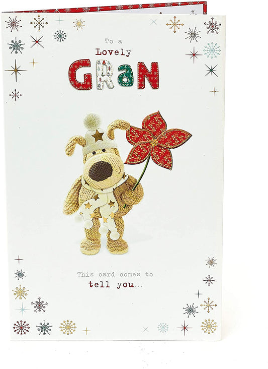 Gran Christmas Card Cute Boofle 