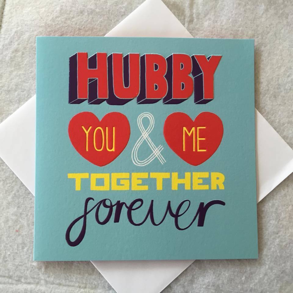 Hubby You & Me Together Forever Valentine's Day Card