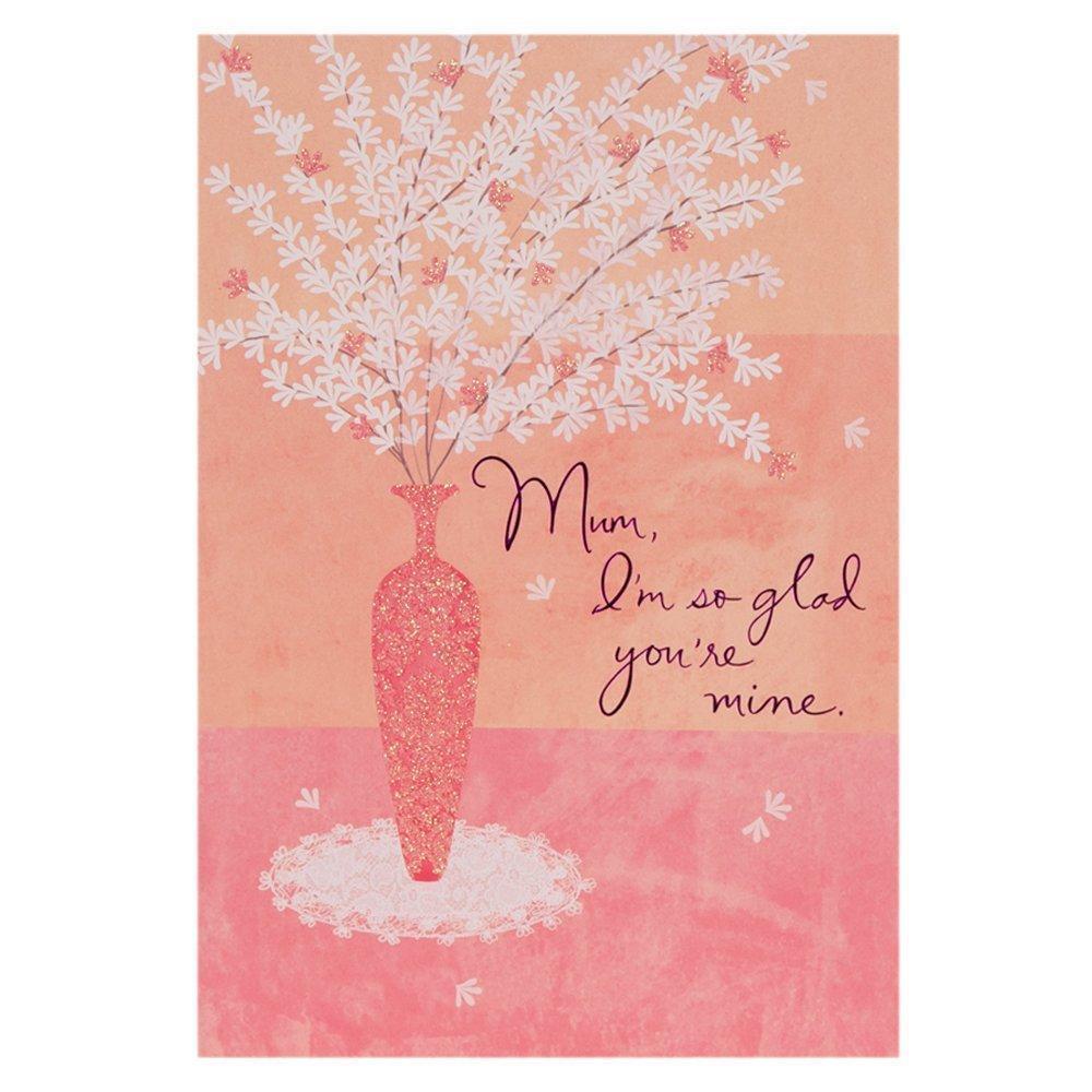 For Mum Traditional Glittered Mother's Day Card