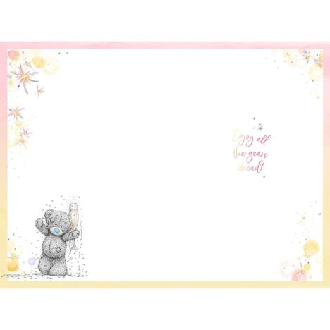 Bear With Champagne Retirement Card