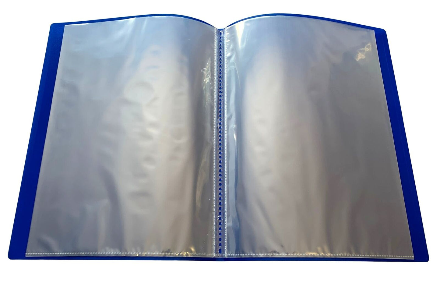 Pack of 5 A4 10 Pocket Blue Flexible Cover Display Books
