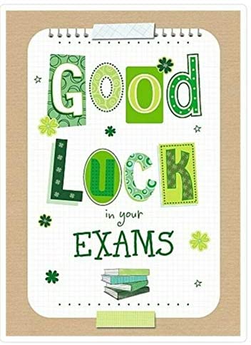 Good Luck in Your Exams Card Best Luck