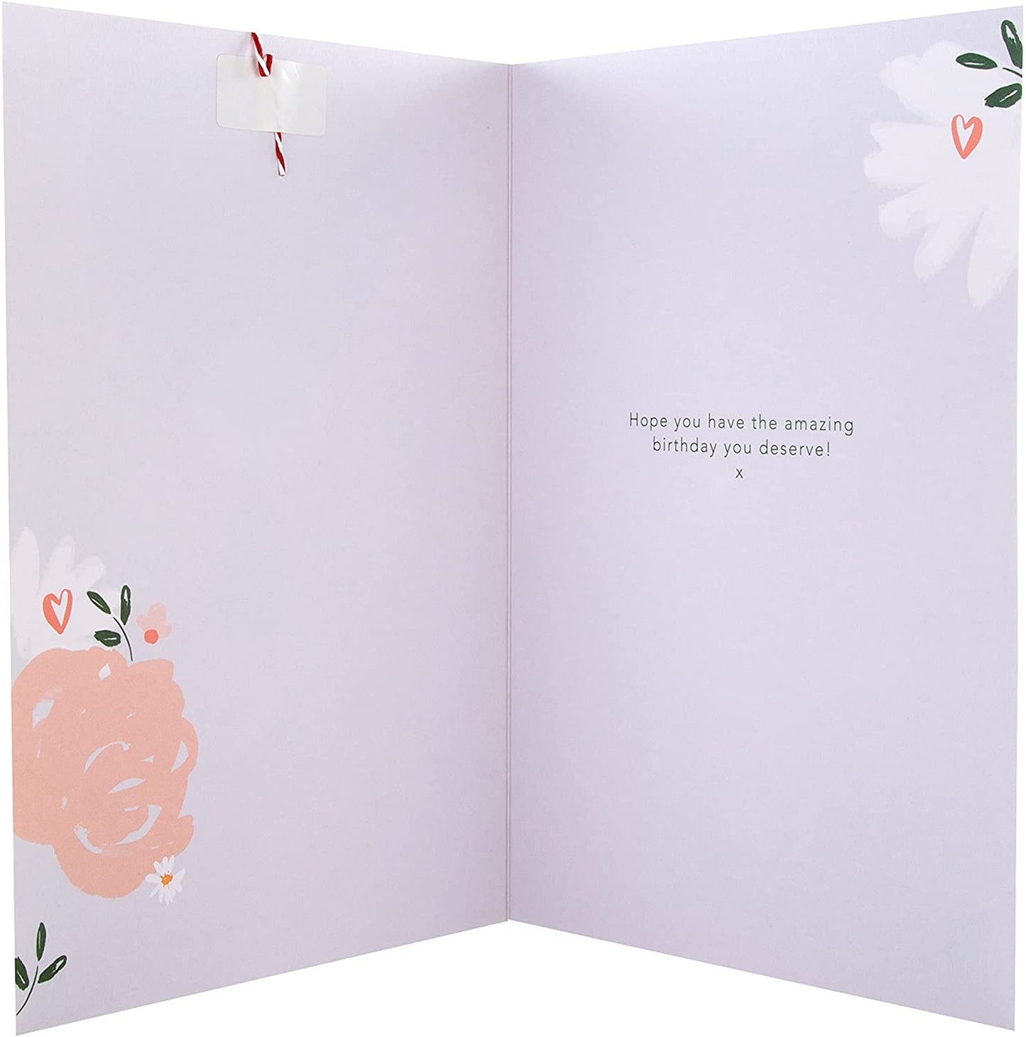 Girlfriend Cute Forever Friends Keepsake Design Large Birthday Card