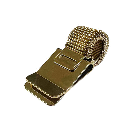 Pack of 5 Gold Metal Pen Holder Clips for Notebooks and Clipboards