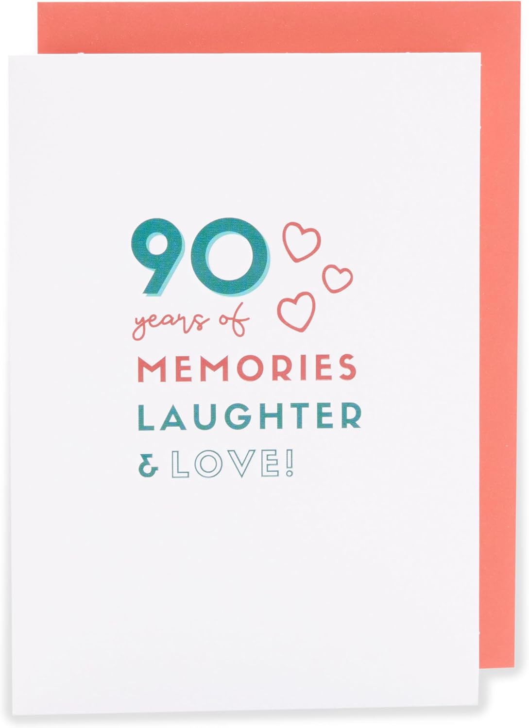Kindred 90th Blank Birthday Card