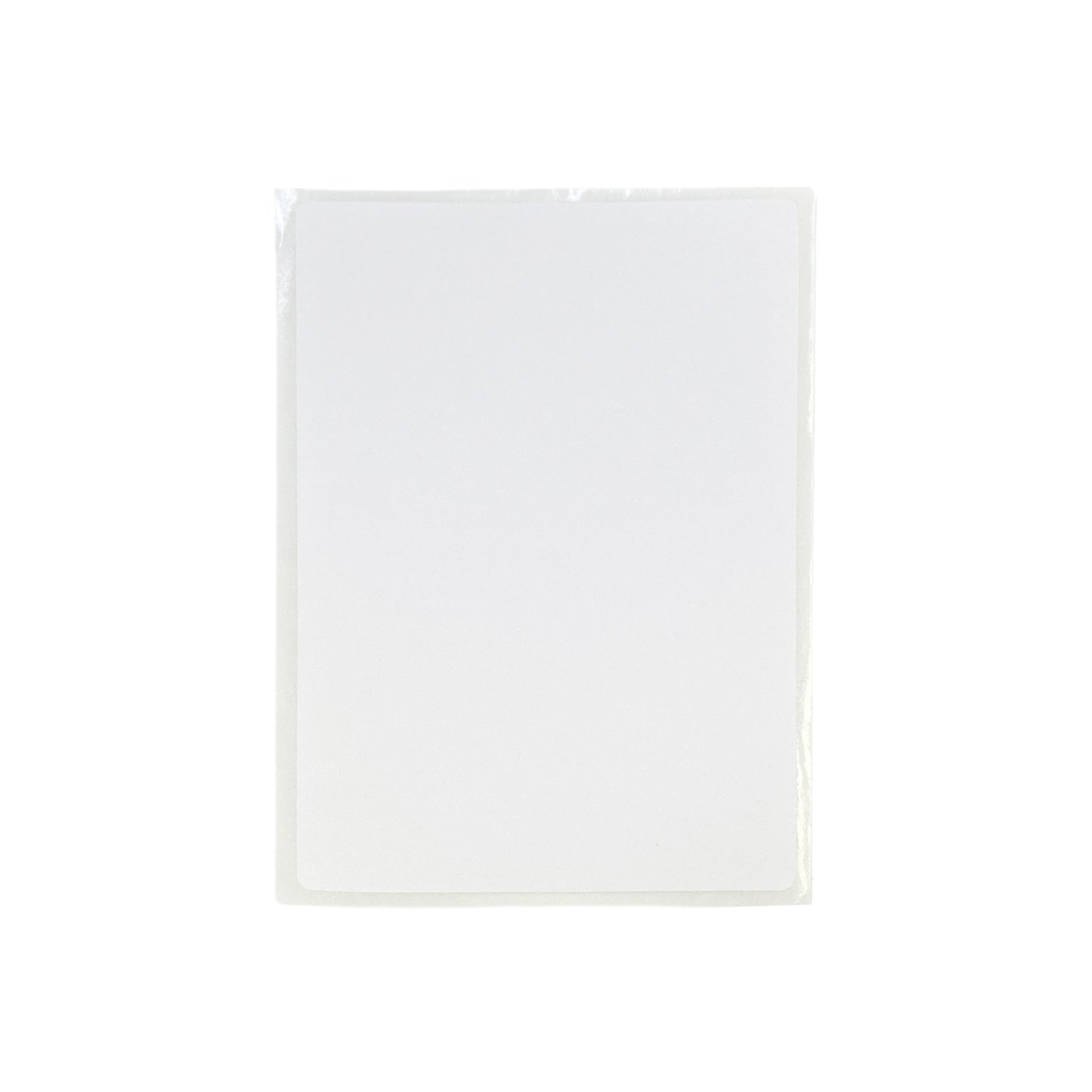 Pack of 42 White 80x110mm Rectangular Labels - Adhesive Stickers