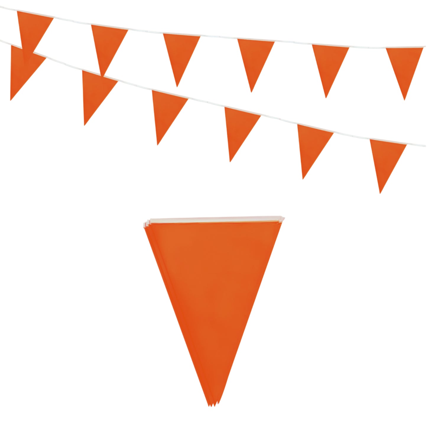 Orange Bunting 10m with 20 Pennants