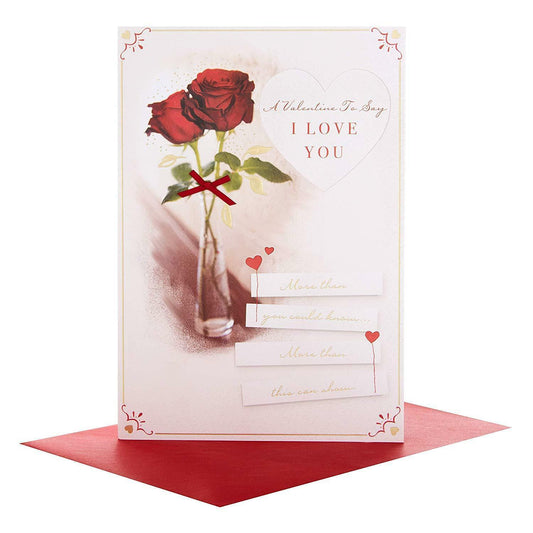 I Love You Roses Valentine's Day Card
