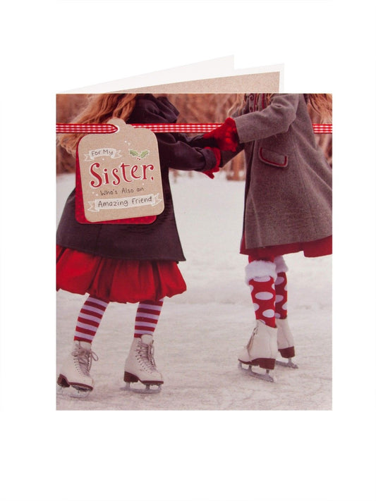Sister Who's Also an Amazing Friend Christmas card 