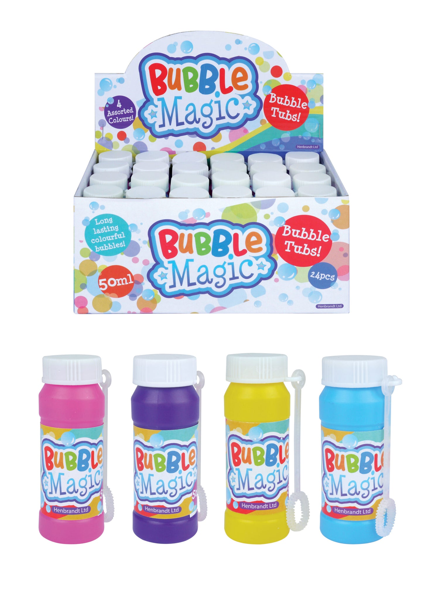 Pack of 24 Bubble Tubs Bubble Magic with Wand 60ml