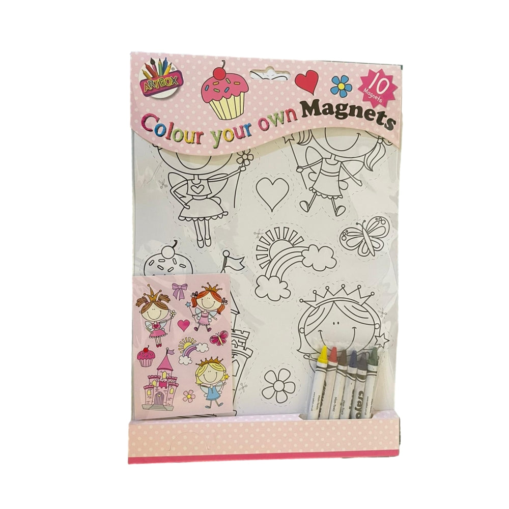 Colour Your Own Magnets with 6 Crayons