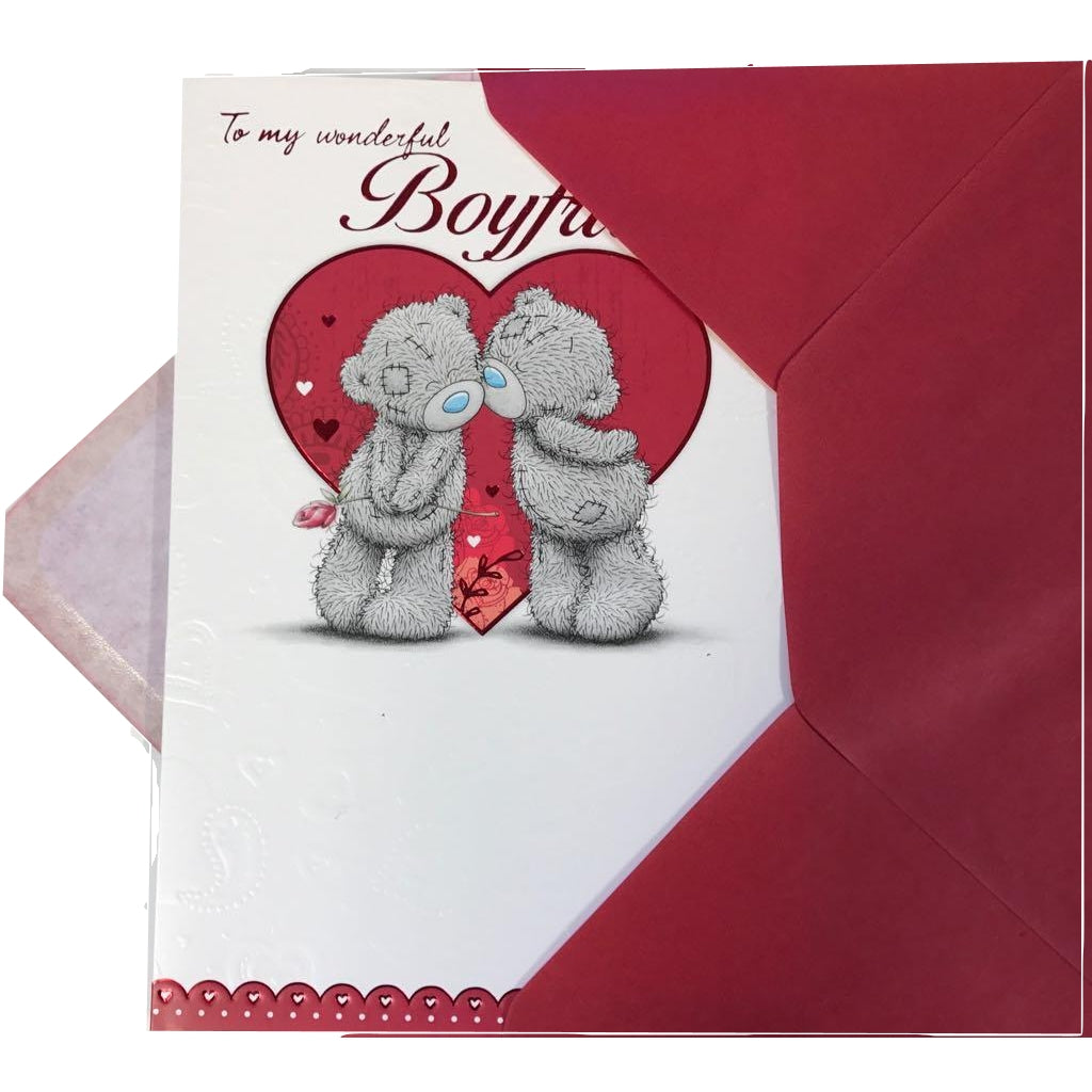 Wonderful Boyfriend Me to You Bear Valentine's Day Card