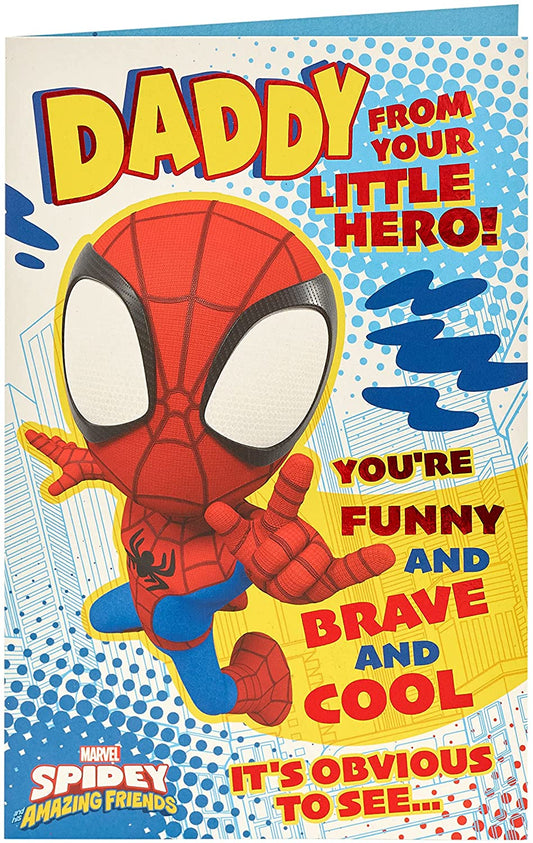 Marvel Daddy from Son Spider-Man Birthday Card