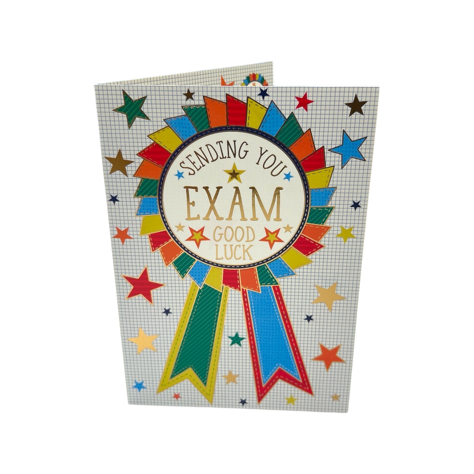 In Your Exams Colourful Rosette Design Good Luck Card– Shop Inc