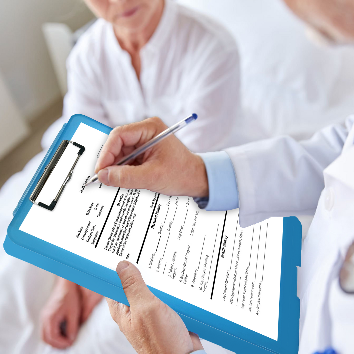 Pack of 2 A4 Green Clipboard Box Files - Storage Filing Case