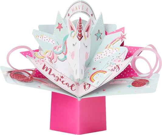 Unicorn Birthday 3D Pop-Up Greeting Card