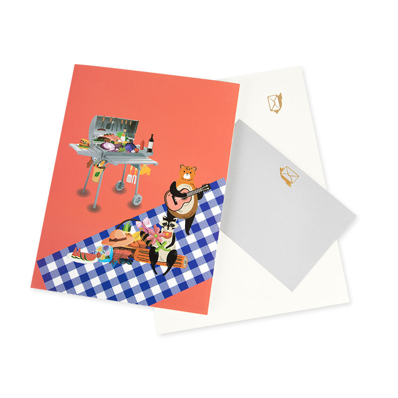 Grill & Chill 3D Barbecue Pop Up Card