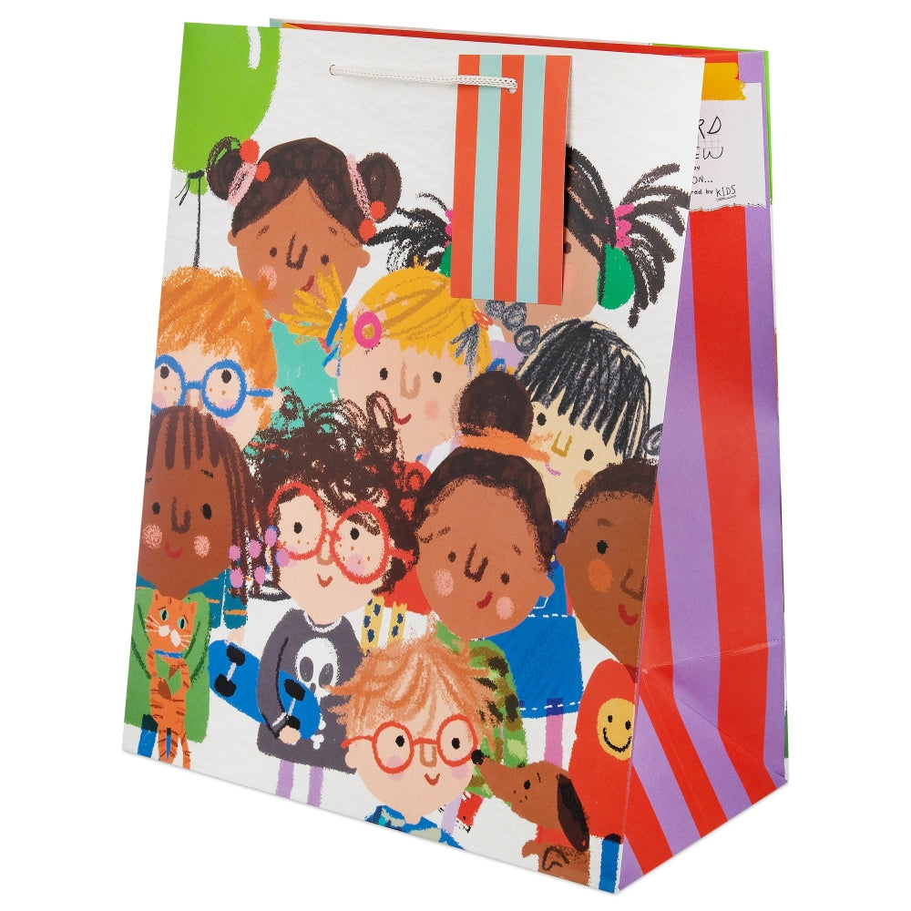 Any Occasion Large Gift Bag Custard Crew Kids Design