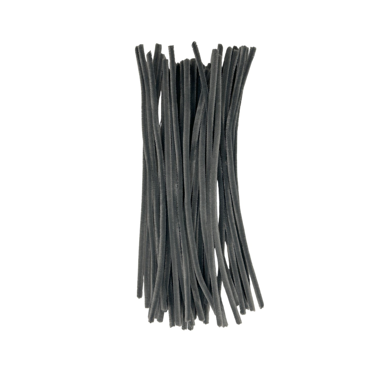 Pack of 50 Grey Coloured Pipe Cleaners 30cm x 6mm Craft Chenille Stems