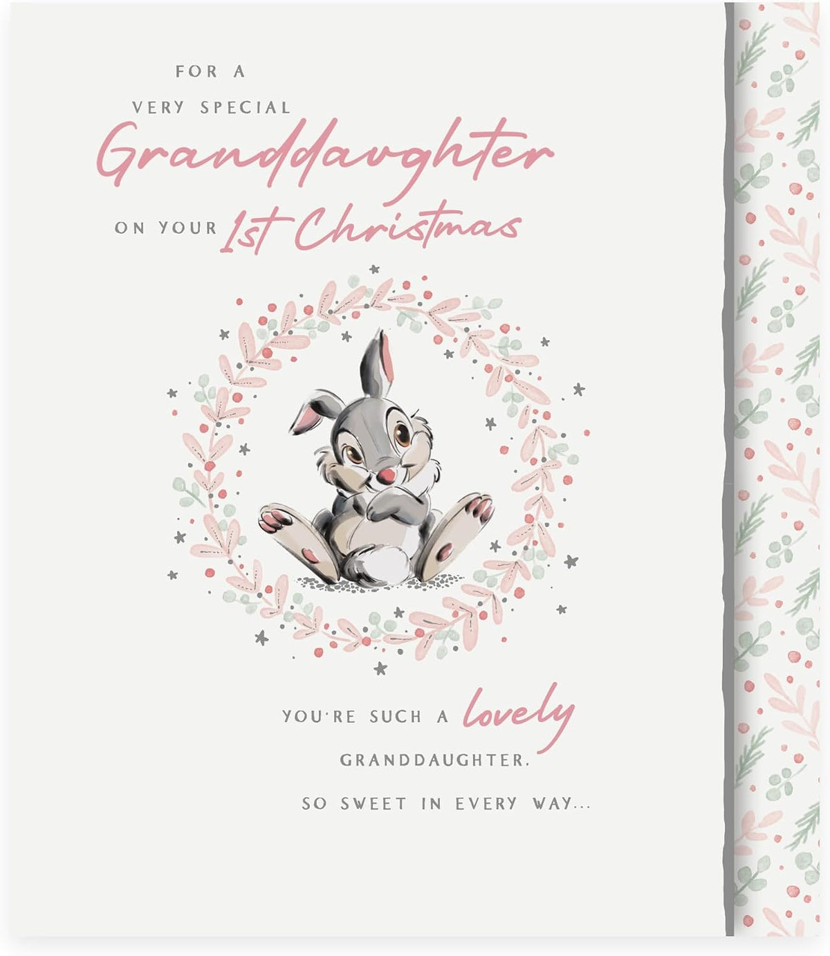 Thumper Design Granddaughters 1st Christmas Card